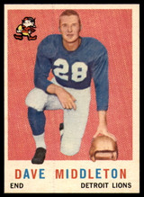 1959 Topps #113 Dave Middleton UER NM+  ID: 95409