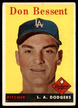 1958 Topps #401 Don Bessent VG 1958 Topps #401 Don Bessent VG