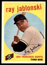 1959 Topps #342 Ray Jablonski EX/NM ID: 68367 1959 Topps #342 Ray Jablonski EX/NM ID: 68367