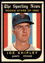 1959 Topps #141 Joe Shipley RS EX/NM RC Rookie ID: 66587 1959 Topps #141 Joe Shipley RS EX/NM RC Rookie ID: 66587