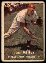 1957 Topps #46 Bob Miller VG ID: 59938