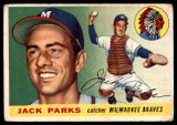 1955 Topps #23 Jack Parks UER VG RC Rookie ID: 56375