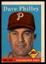 1958 Topps #116 Dave Philley UER VG/EX ID: 63035 1958 Topps #116 Dave Philley UER VG/EX ID: 63035