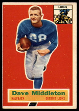 1956 Topps #68 Dave Middleton EX ID: 81235 1956 Topps #68 Dave Middleton EX ID: 81235
