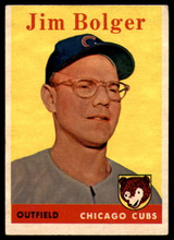 1958 Topps #201 Jim Bolger UER VG/EX 1958 Topps #201 Jim Bolger UER VG/EX