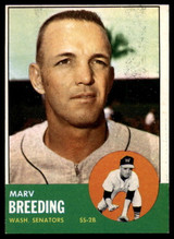 1963 Topps #149 Marv Breeding EX/NM  ID: 97120