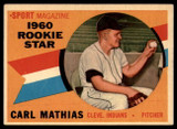 1960 Topps #139 Carl Mathias RS EX/NM RC Rookie ID: 87393 1960 Topps #139 Carl Mathias RS EX/NM RC Rookie ID: 87393