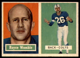 1957 Topps #86 Royce Womble EX/NM ID: 72554