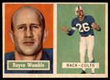 1957 Topps #86 Royce Womble EX/NM ID: 72557