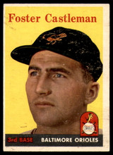 1958 Topps #416 Foster Castleman UER VG/EX ID: 64639 1958 Topps #416 Foster Castleman UER VG/EX ID: 64639