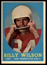 1958 Topps #95 Billy Wilson EX/NM ID: 81570 1958 Topps #95 Billy Wilson EX/NM ID: 81570