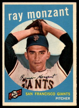 1959 Topps #332 Ray Monzant EX/NM ID: 68259 1959 Topps #332 Ray Monzant EX/NM ID: 68259