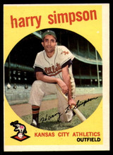 1959 Topps #333 Harry Simpson EX/NM ID: 68276 1959 Topps #333 Harry Simpson EX/NM ID: 68276