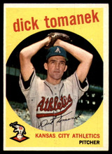1959 Topps #369 Dick Tomanek UER EX/NM ID: 68579 1959 Topps #369 Dick Tomanek UER EX/NM ID: 68579