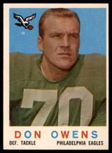 1959 Topps #47 Don Owens UER NM RC Rookie ID: 81643