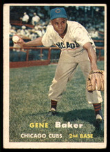 1957 Topps #176 Gene Baker Chicago Cubs VG-EX