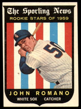 1959 Topps #138 Johnny Romano RS EX/NM RC Rookie ID: 66557 1959 Topps #138 Johnny Romano RS EX/NM RC Rookie ID: 66557