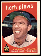 1959 Topps #373 Herb Plews EX++ ID: 68620 1959 Topps #373 Herb Plews EX++ ID: 68620