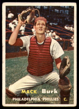1957 Topps #91 Mack Burk VG RC Rookie ID: 60172