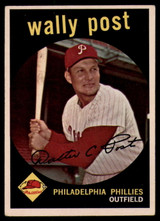 1959 Topps #398 Wally Post EX++ ID: 68886 1959 Topps #398 Wally Post EX++ ID: 68886