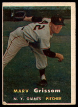 1957 Topps #216 Marv Grissom VG 1957 Topps #216 Marv Grissom VG