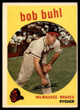 1959 Topps #347 Bob Buhl EX++ ID: 68397 1959 Topps #347 Bob Buhl EX++ ID: 68397