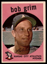 1959 Topps #423 Bob Grim EX++ ID: 69166