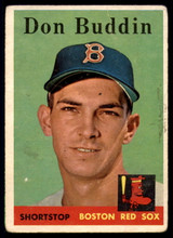 1958 Topps #297 Don Buddin VG RC Rookie ID: 64053 1958 Topps #297 Don Buddin VG RC Rookie ID: 64053