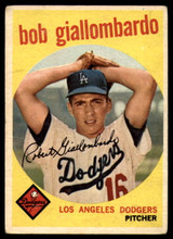 1959 Topps #321 Bob Giallombardo Dodgers EX 1959 Topps #321 Bob Giallombardo Dodgers EX