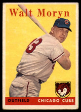 1958 Topps #122 Walt Moryn VG ID: 63081 1958 Topps #122 Walt Moryn VG ID: 63081