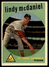 1959 Topps #479 Lindy McDaniel EX++ ID: 69739
