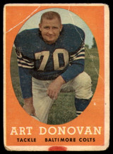 1958 Topps #106 Art Donovan P ID: 73847 1958 Topps #106 Art Donovan P ID: 73847