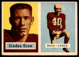 1957 Topps #91 Lindon Crow DP VG