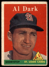 1958 Topps #125 Alvin Dark UER VG ID: 63103 1958 Topps #125 Alvin Dark UER VG ID: 63103