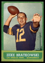 1963 Topps # 38 Zeke Bratkowski NM ID: 75397 1963 Topps # 38 Zeke Bratkowski NM ID: 75397