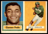 1957 Topps #37 Clarence Peaks EX++ RC Rookie ID: 72337 1957 Topps #37 Clarence Peaks EX++ RC Rookie ID: 72337