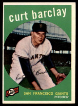 1959 Topps #307 Curt Barclay EX++ ID: 68030