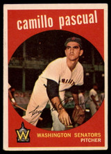 1959 Topps #413 Camilo Pascual UER EX++ ID: 69067 1959 Topps #413 Camilo Pascual UER EX++ ID: 69067