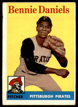 1958 Topps #392 Bennie Daniels VG RC Rookie ID: 64459 1958 Topps #392 Bennie Daniels VG RC Rookie ID: 64459