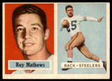 1957 Topps #63 Ray Mathews EX++ ID: 81365