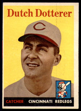 1958 Topps #396 Dutch Dotterer VG RC Rookie 1958 Topps #396 Dutch Dotterer VG RC Rookie