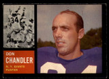 1962 Topps #107 Don Chandler EX++ 