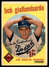 1959 Topps #321 Bob Giallombardo Dodgers VG/EX