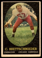 1958 Topps #28 Carl Brettschneider UER EX 