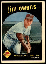 1959 Topps #503 Jim Owens EX