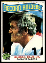 1975 Topps #351 George Blanda RB EX/NM 1975 Topps #351 George Blanda RB EX/NM
