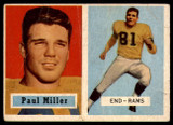 1957 Topps #120 Paul Miller DP G RC Rookie