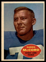 1960 Topps #45 Darris McCord NM RC Rookie