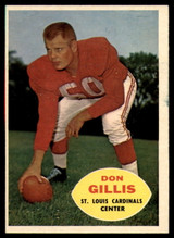 1960 Topps #108 Don Gillis EX/NM RC Rookie ID: 74302