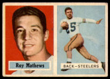 1957 Topps #63 Ray Mathews VG ID: 72462 1957 Topps #63 Ray Mathews VG ID: 72462